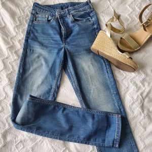 H&M High Waisted Medium Wash Jeans